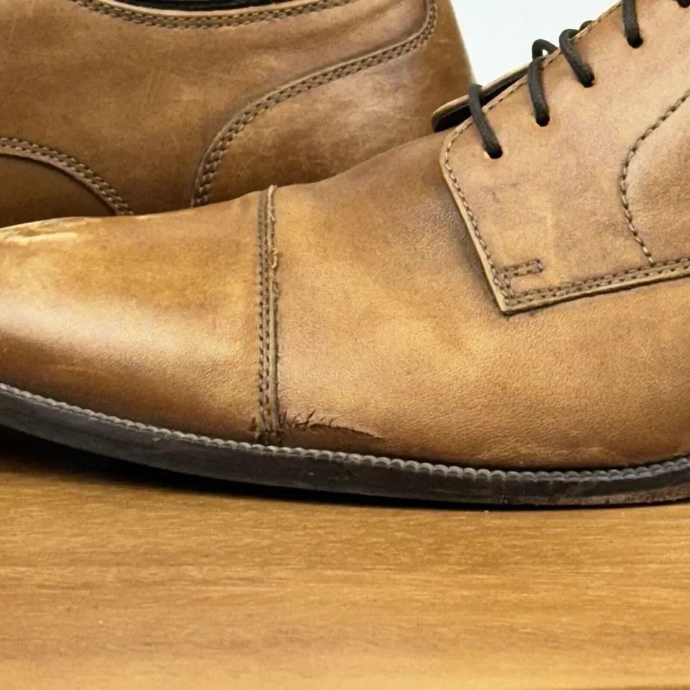 Mens Cole Haan Benton II Cap Toe Ox British Brown Leather‎ Oxfords Shoes Size 10